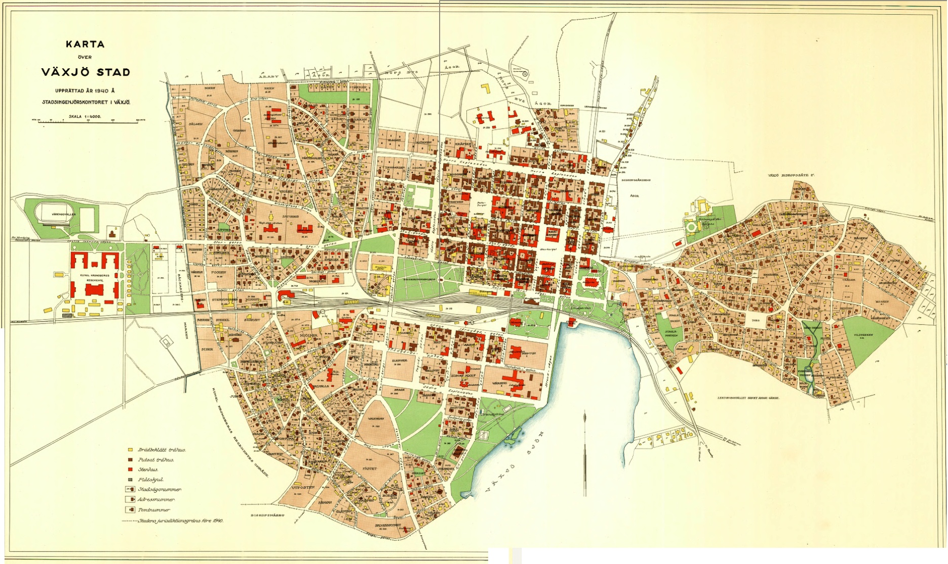 Städer 1930-talet, GenStab-kartor