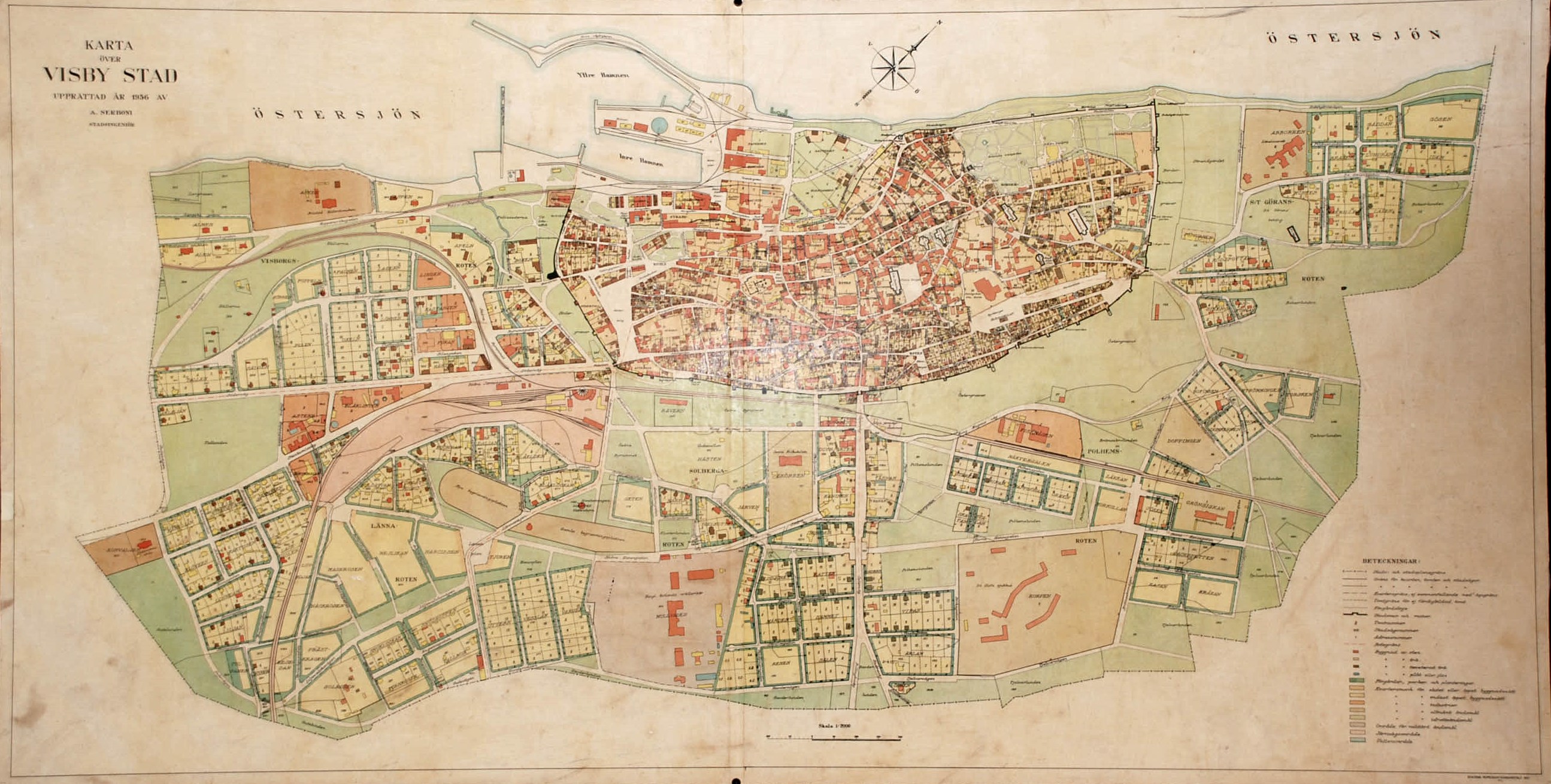 Städer 1930-talet, GenStab-kartor