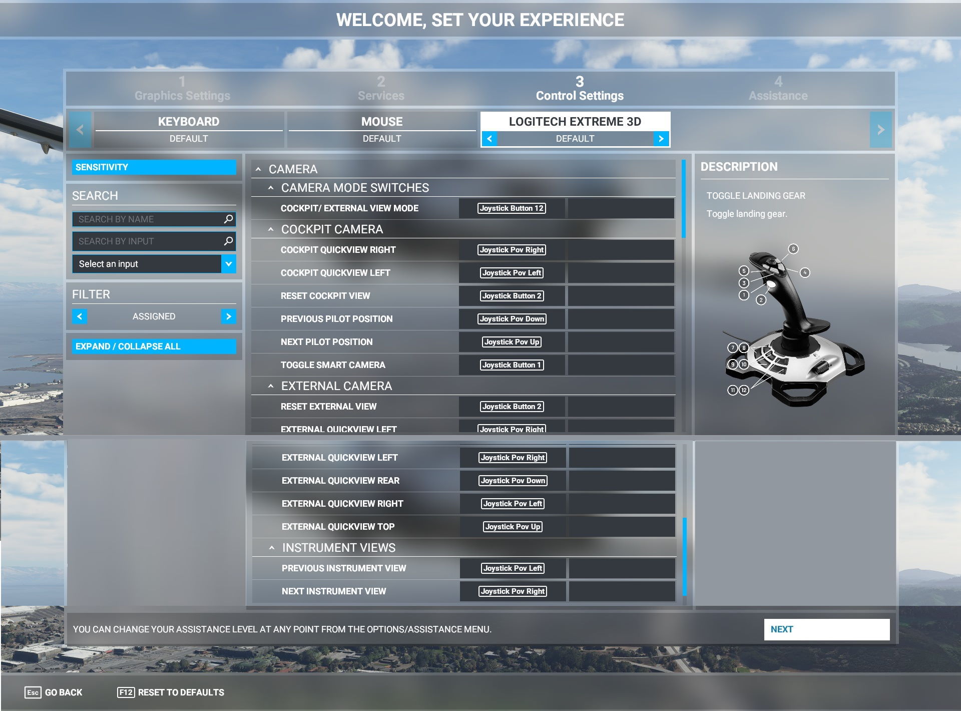 logitech attack 3 msfs 2020